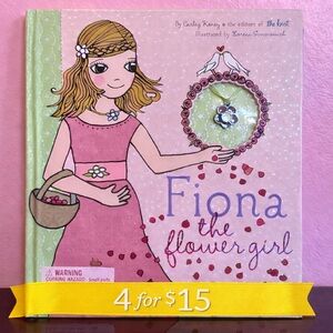 Fiona the Flower Girl Book & Keepsake Necklace Wedding Gift Hardcover